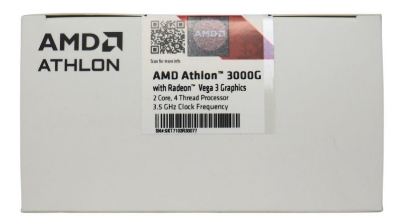 Двухъядерный AMD Athlon 3000G в новой упаковке снова в продаже