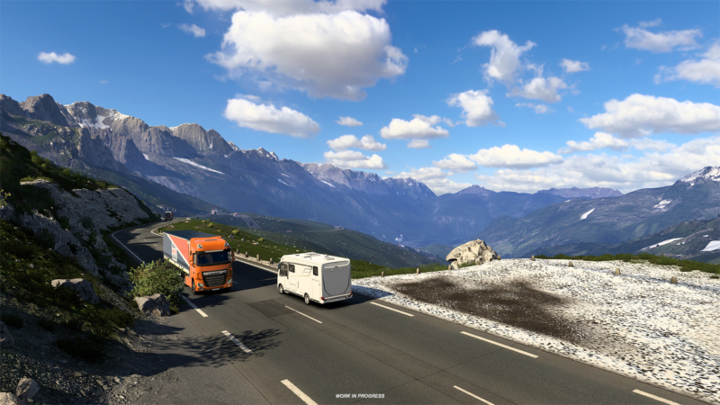 Свежие скриншоты переделки Швейцарии для Euro Truck Simulator 2 — Трасса A9