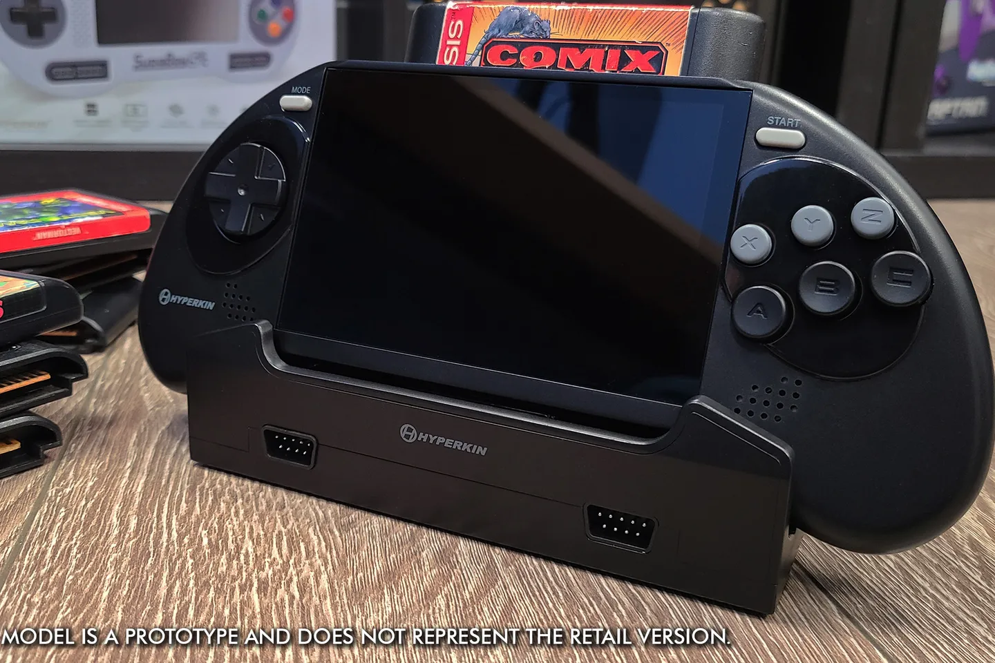 Hyperkin представила Mega 95, портативную консоль Sega Mega Drive в стиле Nintendo Switch