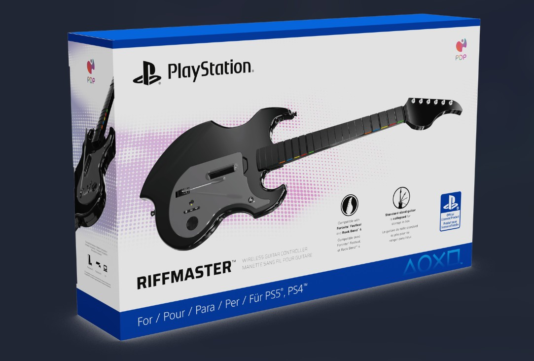 Беспроводная гитара PDP Riffmaster анонсирована для Xbox и PlayStation, с поддержкой Rock Band 4 и Fortnite Festival